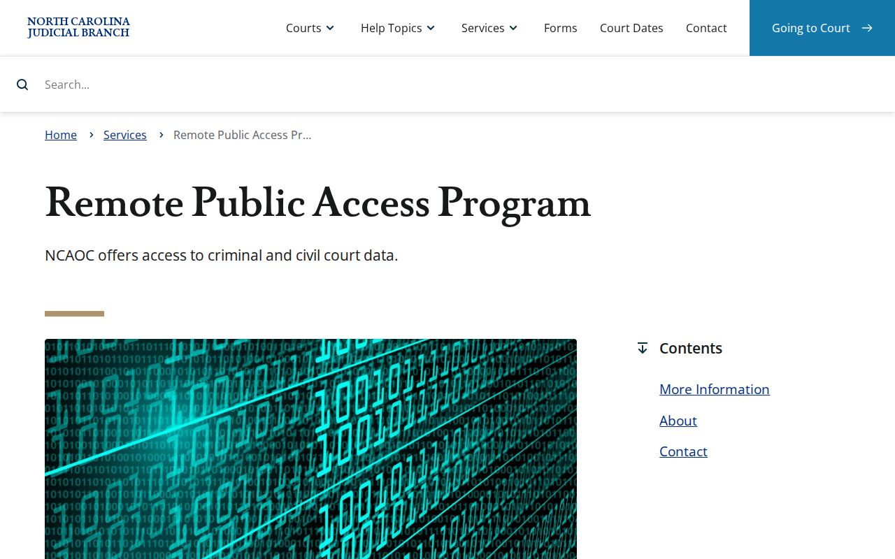 Lincoln County case search remote public access program information