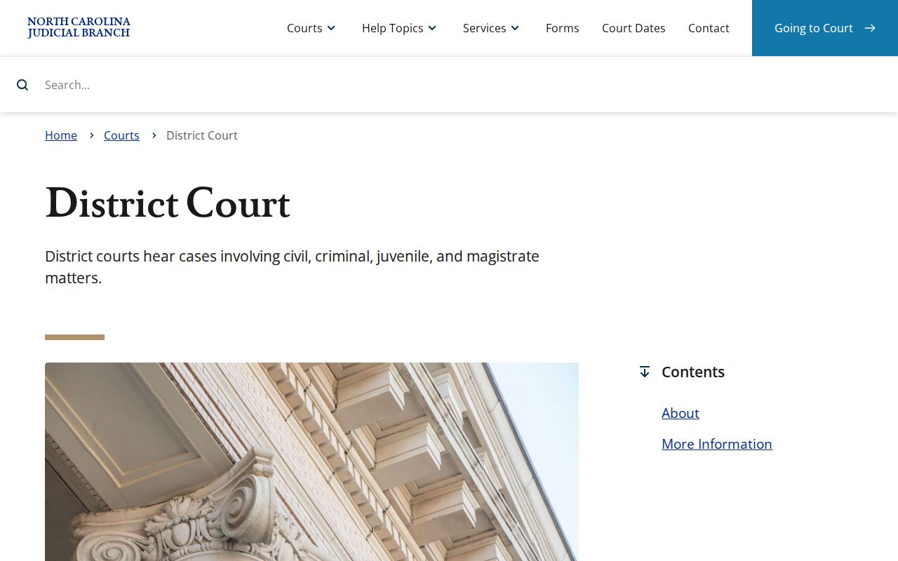 Lincoln County criminal docket context from North Carolina District Court jurisdiction guidance